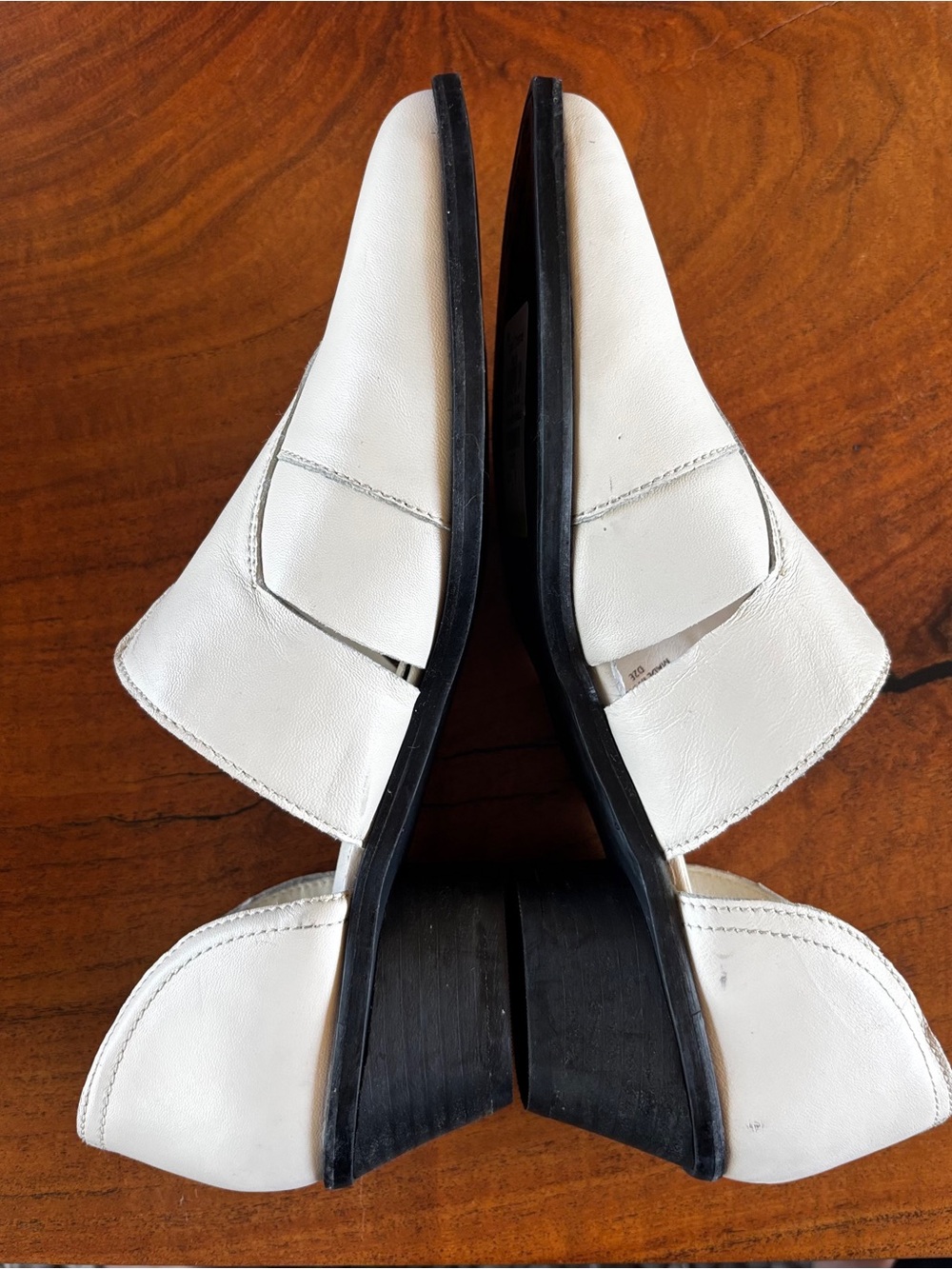 Lucky Brand Minnsy Off White Pointed Leather Mules Size 9 - Picture 4 of 6